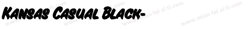 Kansas Casual Black字体转换